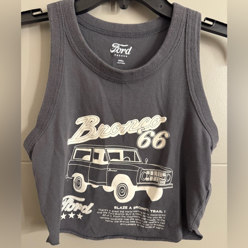 Ford Bronco 66 Dark Gray Tank Top